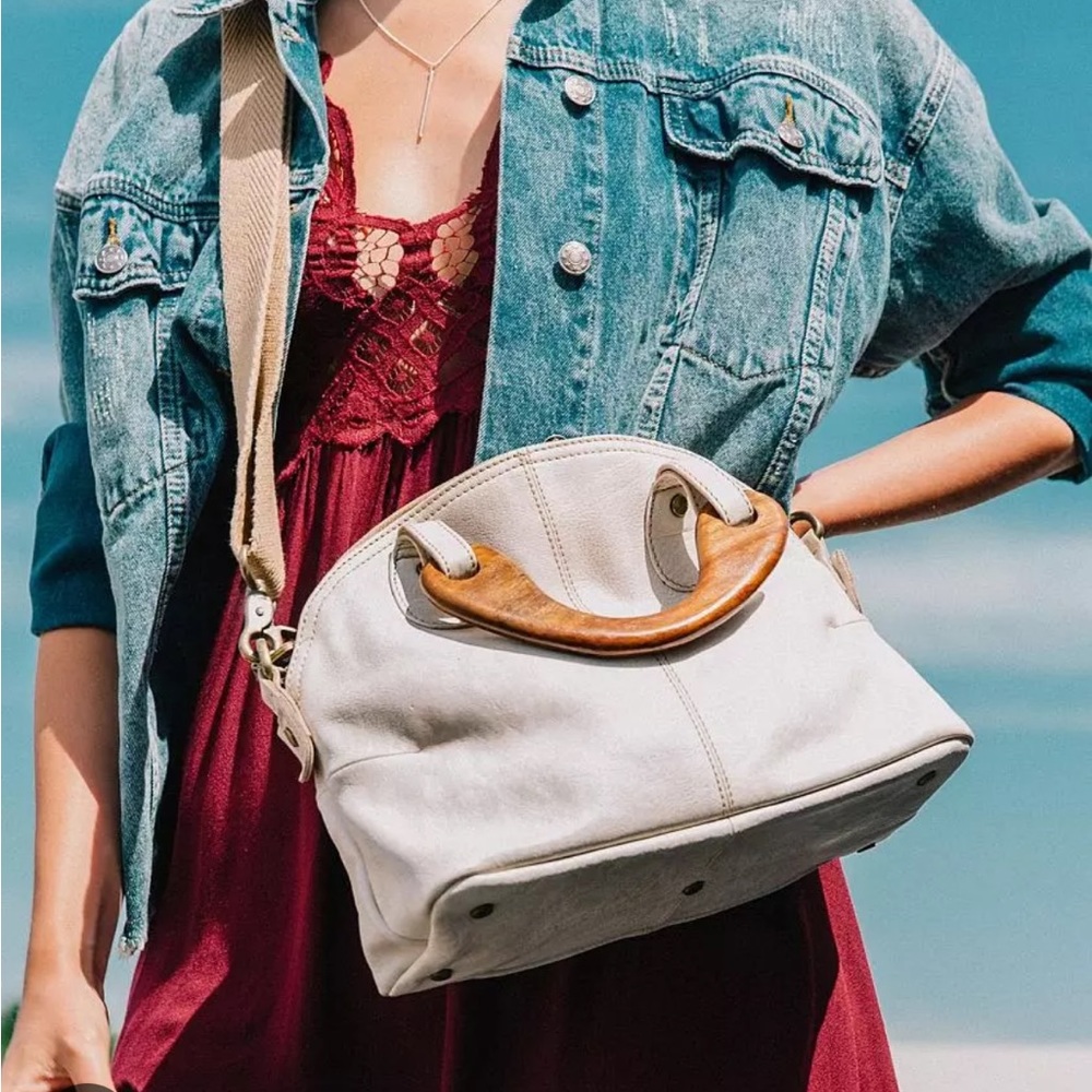 Free People Mini Willow Tote White